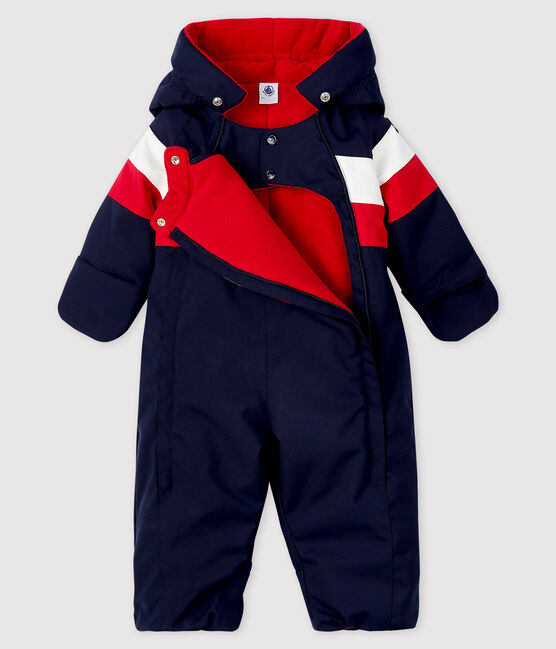 Baby-Fliegerorverall für Jungen blau SMOKING/weiss MULTICO