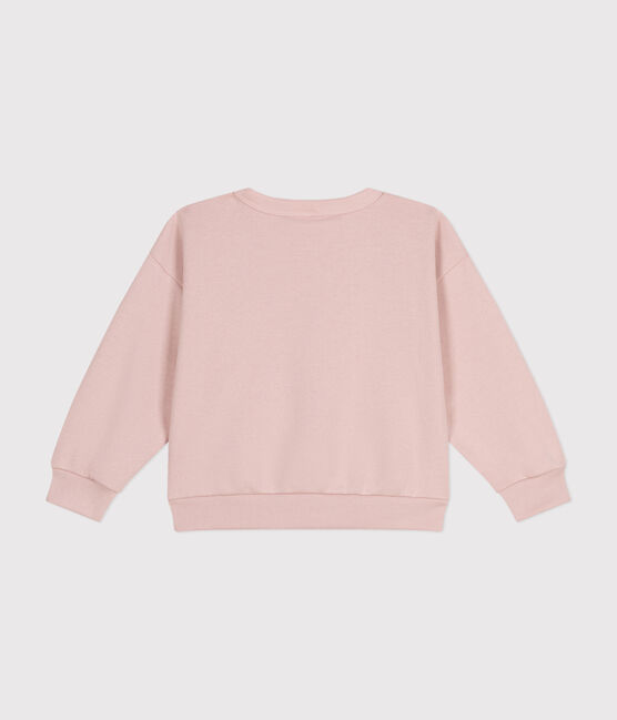 Kinder-Sweatshirt aus Molton für Mädchen rosa SALINE