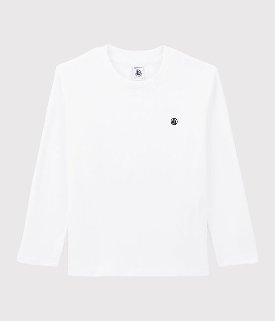 Kinder-T-Shirt aus Baumwolle für Mädchen/Jungen weiss MARSHMALLOW