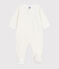 Strampler aus Nicki mit kleinen Herzen weiss MARSHMALLOW/weiss MISTIGRI