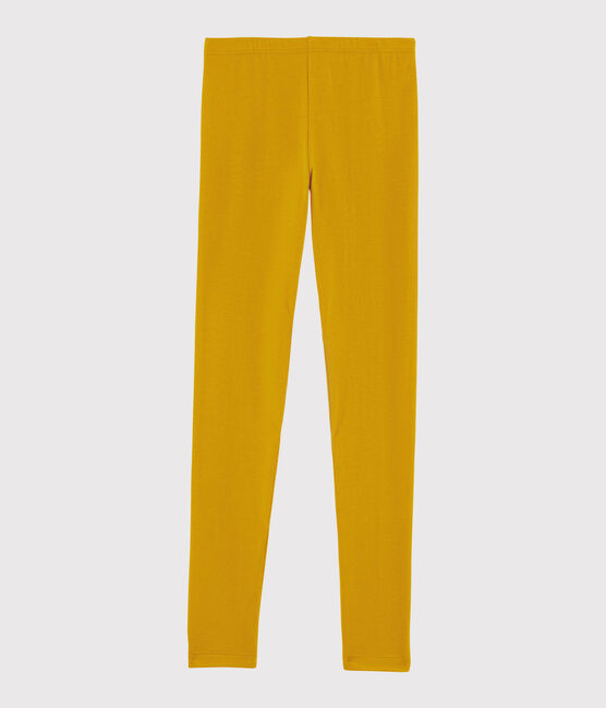 Kinder-Leggings aus Jerseystoff für Mädchen gelb BOUDOR