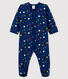 Baby-Strampler mit Sternen-Motiv aus Molton