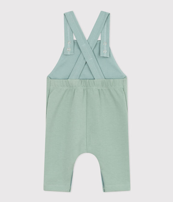 Lange Baby-Latzhose aus dichtem Jersey grün PAUL
