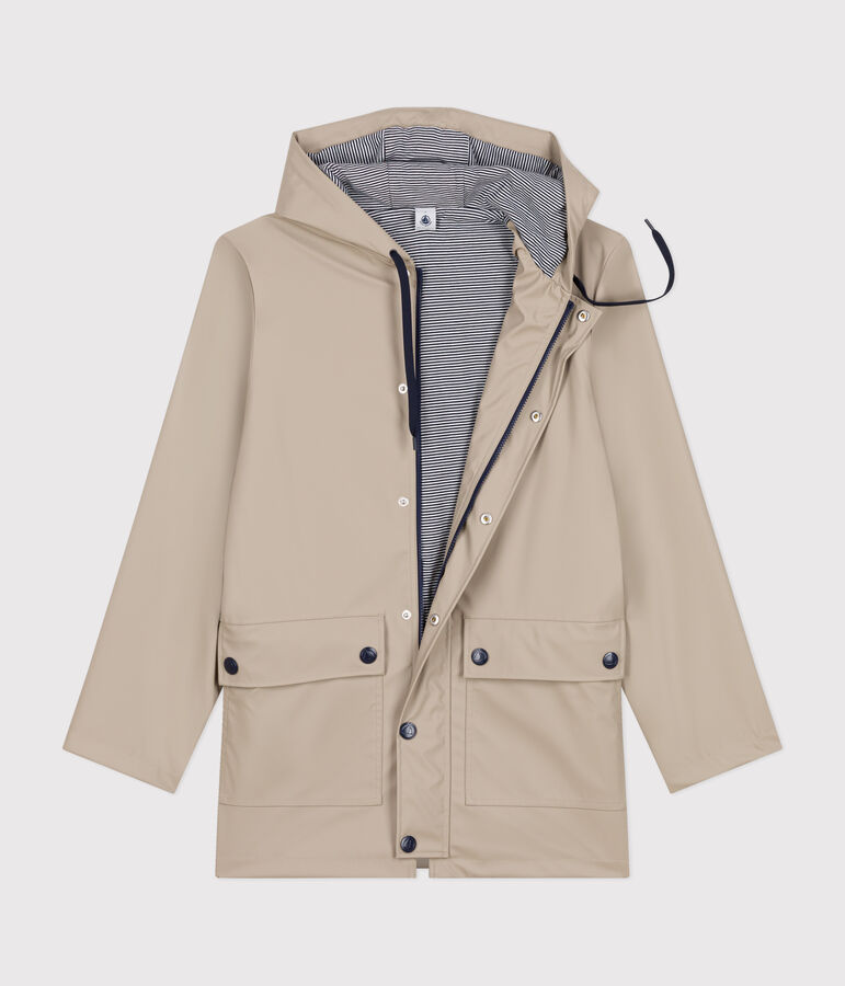 Ikonische Regenjacke f&uuml;r Damen und Herren beige