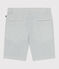 Kinder-Bermudashorts aus Baumwolle mit Streifen weiss MARSHMALLOW/blau BRUT