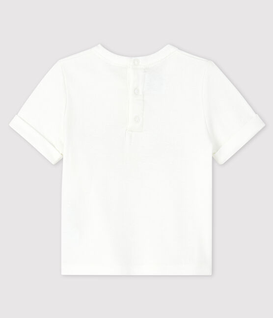 Baby-T-Shirt für Jungen weiss MARSHMALLOW