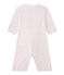 Baby-Mädchen-Overall mit 2-in-1-Effekt rosa VIENNE/weiss MULTICO