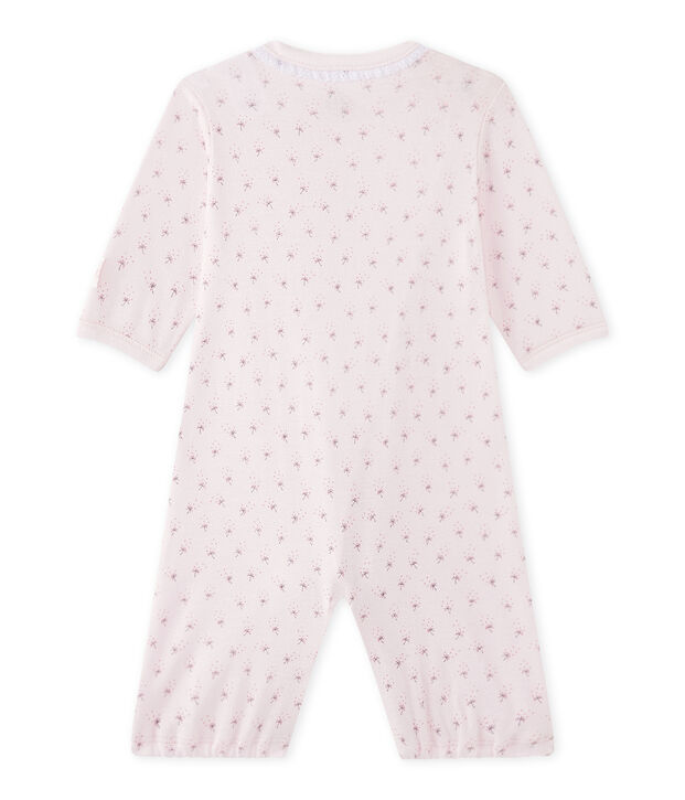 Baby-M&auml;dchen-Overall mit 2-in-1-Effekt rosa/vielfarbig