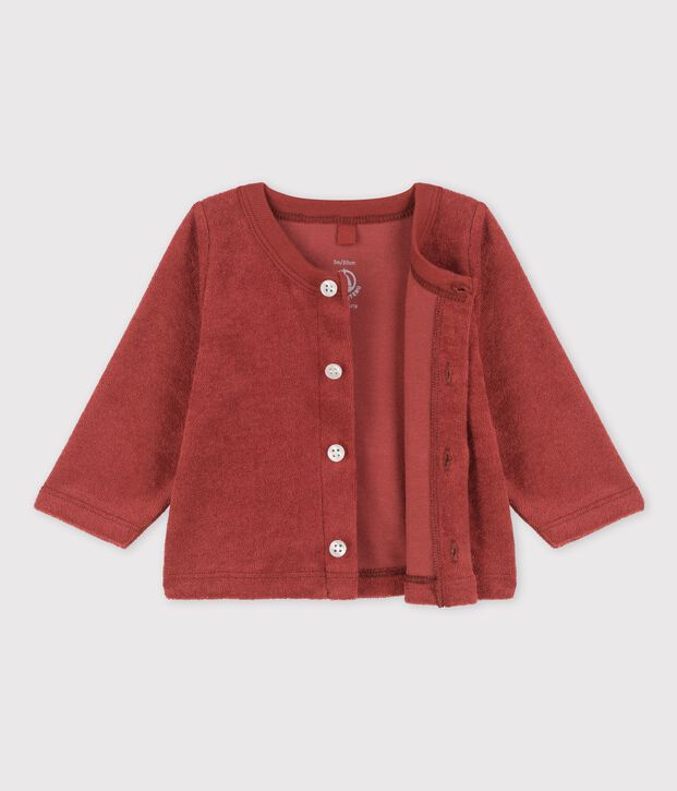 Baby-Cardigan aus Frottee braun