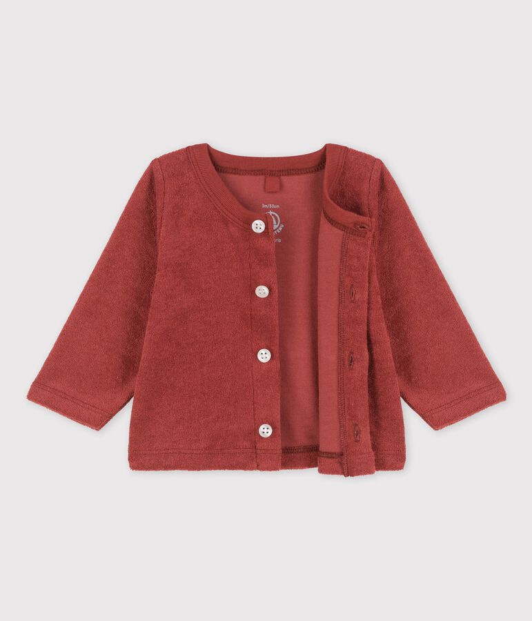 Baby-Cardigan aus Frottee braun OMBRIE