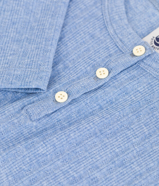 Kinder-T-Shirt aus Baumwolle für Mädchen blau SKY CHINE