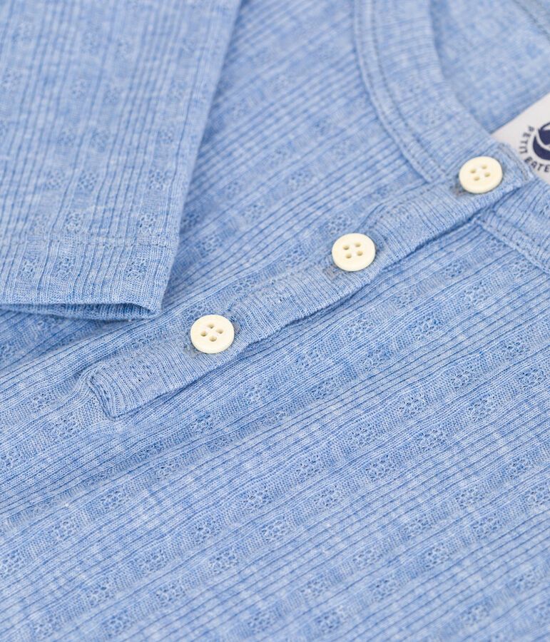 Kinder-T-Shirt aus Baumwolle f&uuml;r M&auml;dchen blau SKY CHINE