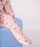 Strampler aus Nicki mit Blumenmotiv rosa JOLI/weiss MULTICO