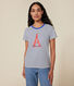Damen-T-Shirt LE DROIT mit Rundhalsausschnitt aus Baumwolle