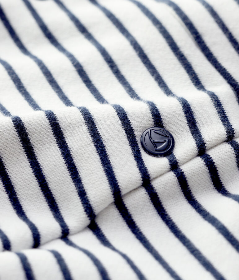 Baby-Shorts aus Baumwolle. weiss MARSHMALLOW/blau SMOKING