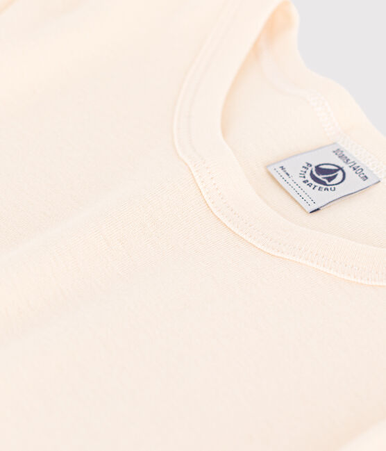 Langärmeliges T-Shirt aus Baumwolle. naturfarben AVALANCHE