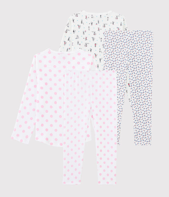 2er-Set Kinderpyjamas aus Baumwolle für Mädchen variante 1