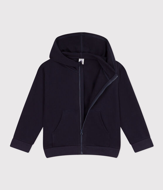 Sweatshirt mit Reißverschluss und Kapuze für Kinder/Jungen blau SMOKING
