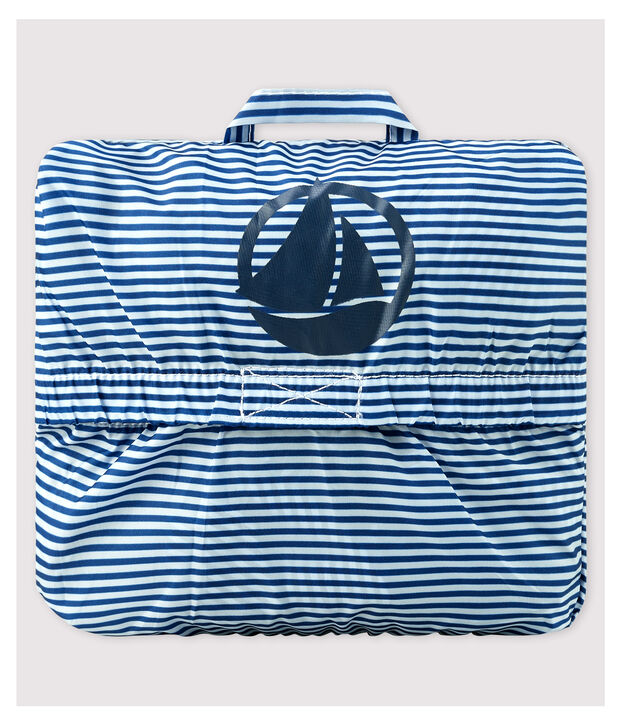 Baby-Windjacke aus recyceltem Polyamid M&auml;dchen/Jungen blau/weiss