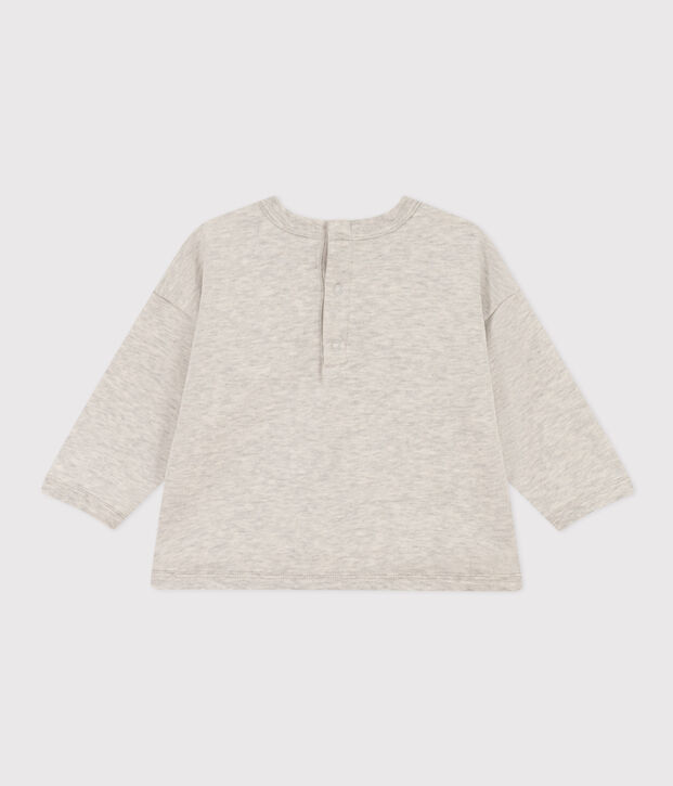 Sweatshirt Petit Bateau X Snoopy aus Molton f&uuml;r Babys BELUGA CHINE