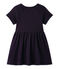 Bedrucktes Baby-Mädchen-Kleid blau SMOKING/rot TERKUIT