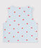 Wendbare Baby-Weste aus Baumwolle mit Herzmotiv weiss/vielfarbig