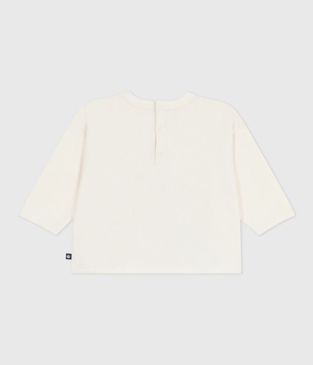 Lang&auml;rmliges Baby-T-Shirt aus Baumwolle blau/blau