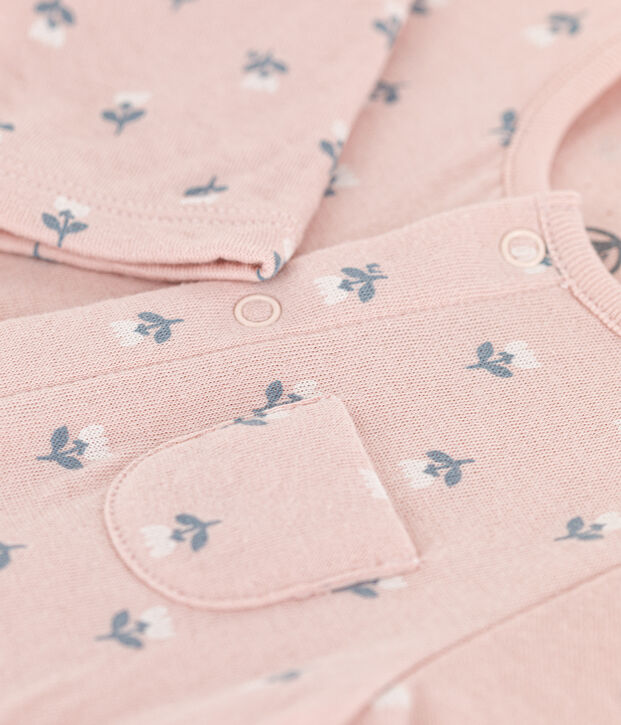 Langer Baby-Overall aus Doppeljersey rosa/vielfarbig