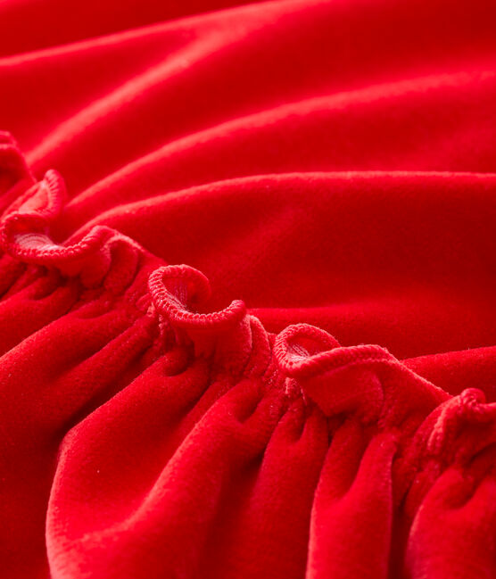 Langärmeliges Baby-Kleid für Mädchen rot TERKUIT