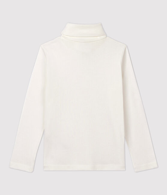 Kinder-Unterziehpullover aus Baumwolle für Mädchen / Jungen weiss MARSHMALLOW