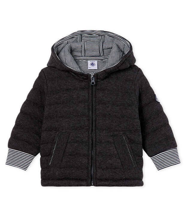 Baby-Jacke aus gestepptem Doppeljersey mit Rei&szlig;verschluss f&uuml;r Jungen grau