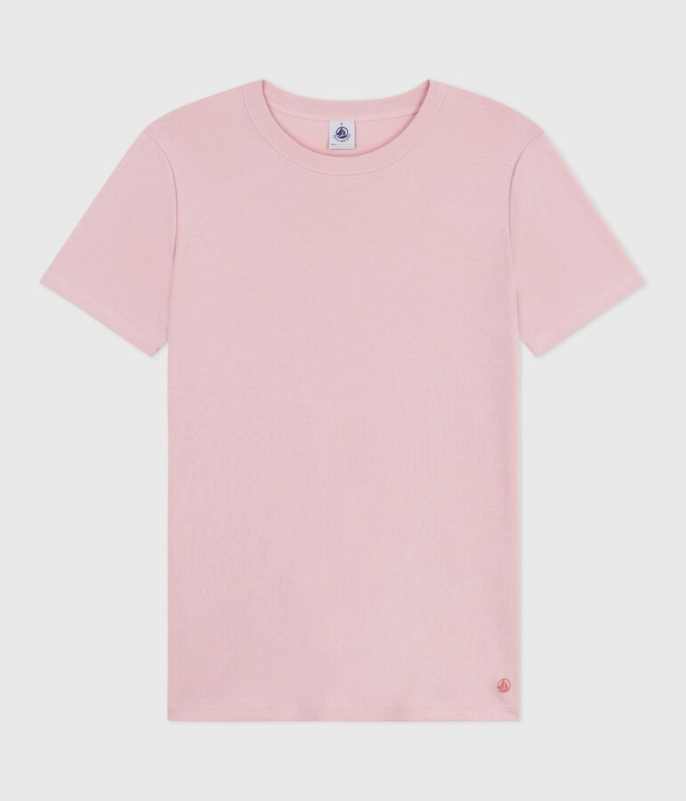 Kurz&auml;rmeliges Damen-T-Shirt L&rsquo;Iconique aus Baumwolle rosa