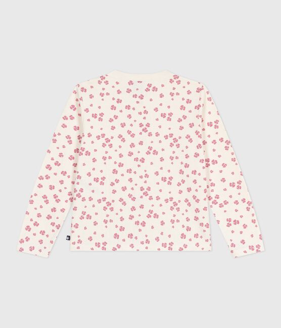 Kinder-Cardigan aus bedruckter Baumwolle  MILK/ MULTICO