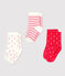 3er-Set Babysocken mit Motiv für Mädchen variante 1