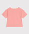 Damen-T-Shirt Le Boxy aus Baumwolle mit Streifen rot AVALANCHE/ SPICY