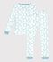 Eng anliegender Kinder-Pyjama aus Baumwolle mit Eiffelturm-Motiv MARSHMALLOW/ MIMI/ MULTICO