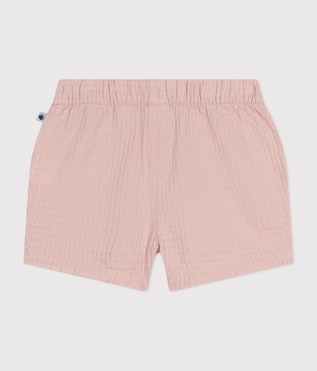 Gemusterte Baby-Shorts rosa