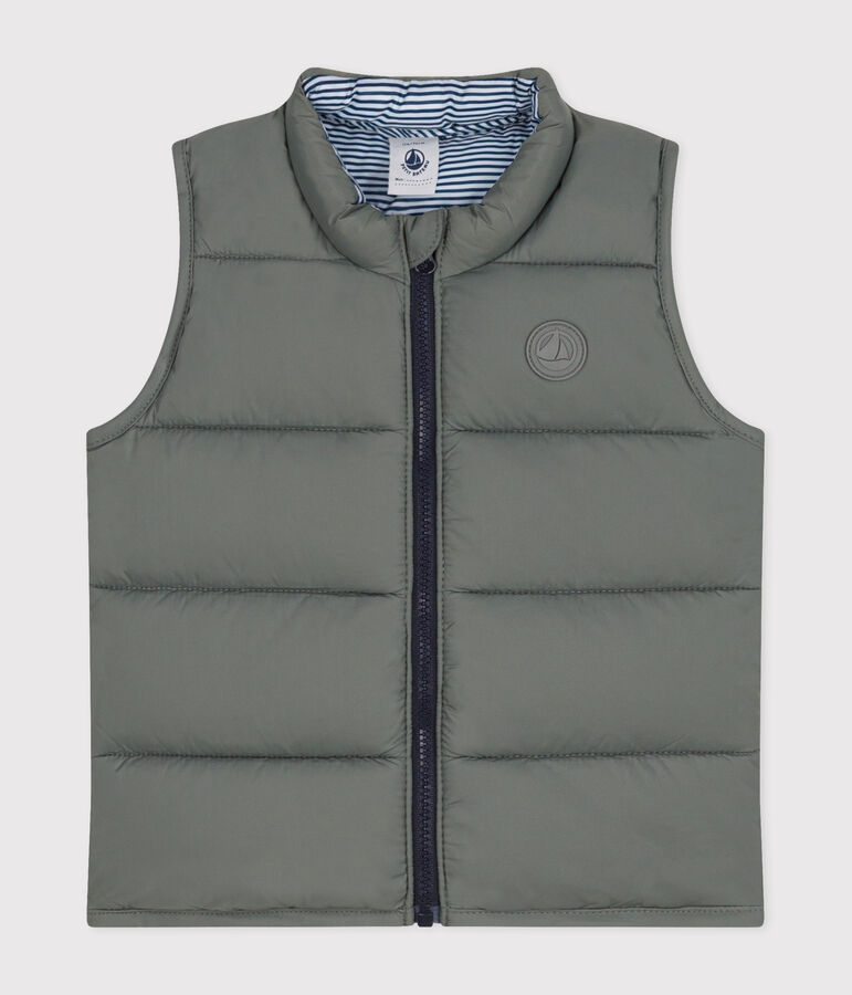 &Auml;rmellose Baby-Steppweste gr&uuml;n