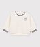 Baby-Sweatshirt aus einfarbigem Sherpa MILK