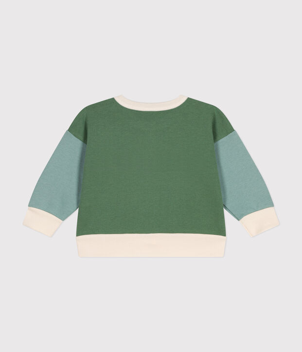 Baby-Sweatshirt aus Molton naturfarben/vielfarbig