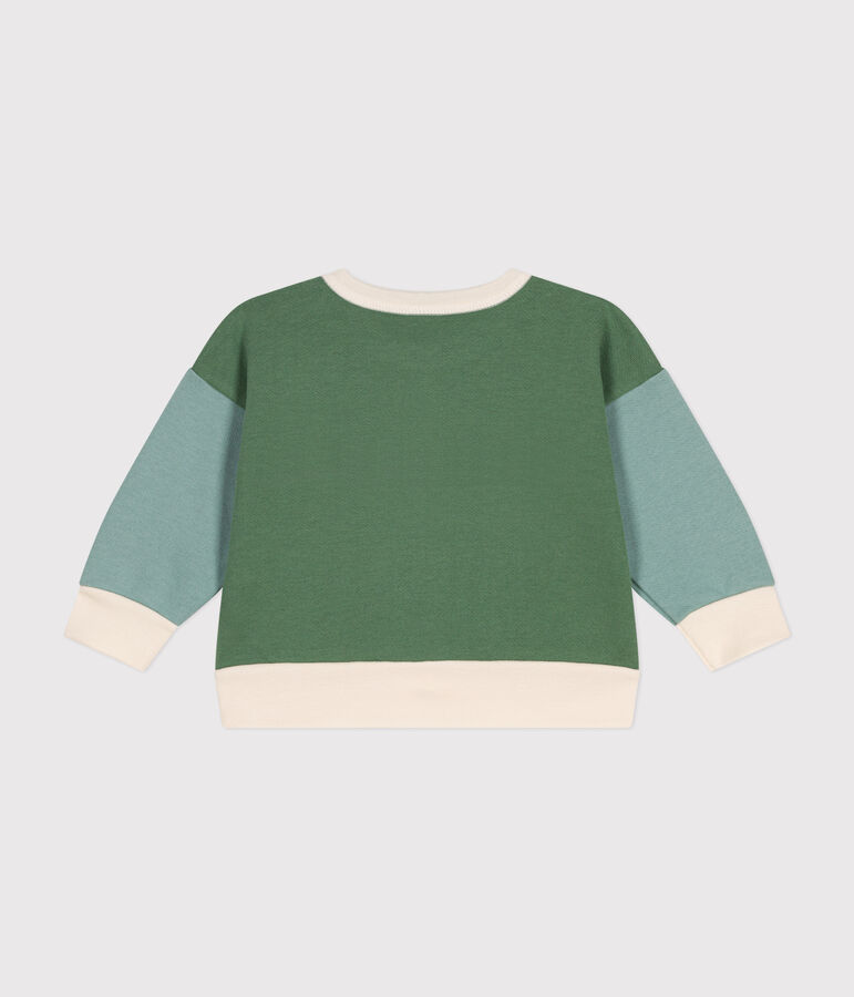 Baby-Sweatshirt aus Molton weiss AVALANCHE/ MULTICO
