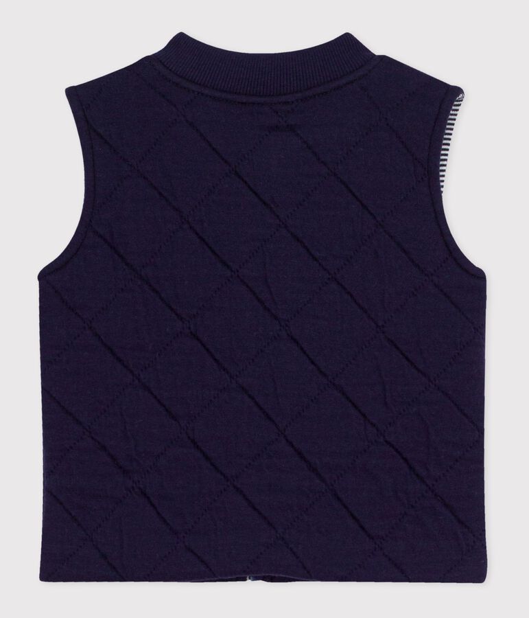 Baby-Weste aus gesteppter Baumwolle blau