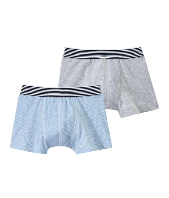 Jungen-Boxershorts im 2er-Set weiss LOT