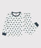 Kinderpyjama aus Molton mit Schneckenmotiv weiss MARSHMALLOW/ DUCKY