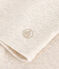Langärmeliges Kinder-T-Shirt aus Rippstrick für Mädchen beige MONTELIMAR CHINE