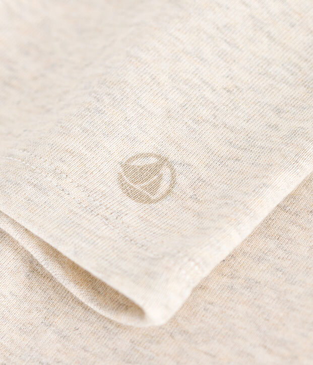 Lang&auml;rmeliges Kinder-T-Shirt aus Rippstrick f&uuml;r M&auml;dchen MONTELIMAR CHINE