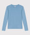 T-Shirt L’ICONIQUE aus Baumwolle mit rundem Ausschnitt für Damen blau AZUL