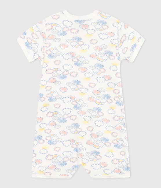 Baby-Overall aus Baumwolle mit Regenbogen-Printmotiv weiss MARSHMALLOW/weiss MULTICO