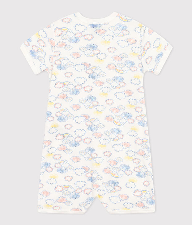 Baby-Overall aus Baumwolle mit Regenbogen-Printmotiv weiss/vielfarbig