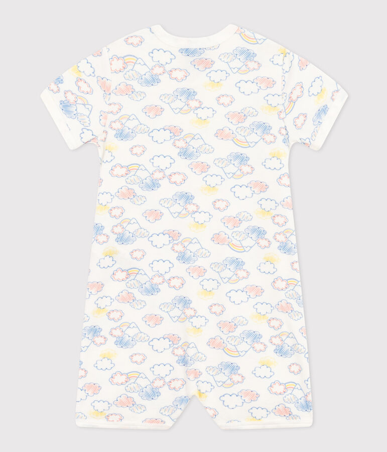 Baby-Overall aus Baumwolle mit Regenbogen-Printmotiv weiss/vielfarbig